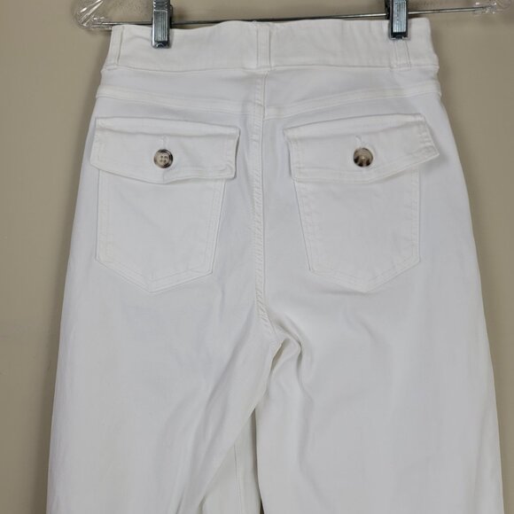 Spanx Stretch Twill Cropped Wide Leg Pants - Picture 7 of 11